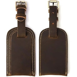 Master Craft Leather Luggage Tags Superior Full Grain Leather Quality Genuine Leather Bag Identifiers LTG-0329 - Product Image 1