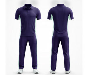 Custom Printed <b>Cricket</b> Uniform Supplier Full Sublimation Printing | Men Women Youth <b>Cricket</b> Wears Polo Shirt and Trouser - Product Image 6