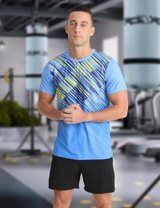 Camiseta Casual de Manga Corta para Hombre, Cuello Redondo, Corte Regular, Poliéster, Personalizable, Antiarrugas, Ecológica, Transpirable y de Secado Rápido - Product Image 2