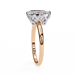 Vintage-Inspired Marquise Cut Lab Grown Diamond <b>Ring</b> | 10K White <b>Gold</b> Halo Engagement <b>Ring</b> | IGI Certified Luxury Fine Jewelry - Product Image 1