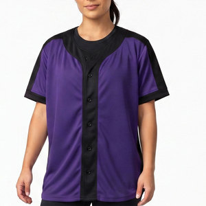 Vente directe d'usine, maillot de softball à manches courtes, nouveau style, vêtements de sport, maillot de softball de haute qualité - Product Image 1