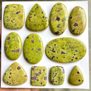 Lot en gros de cabochons en Atlantisite naturelle – Pierres précieuses en Atlantisite authentique en vrac pour la fabrication de bijoux, bagues, pendentifs. - Product Image 5
