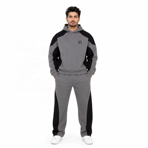 Unisex Raglan Hoodies Sweatshirt Set Casual Fleece <b>Tracksuit</b> Logo Front Pocket Oversized Fit Streetwear 100% Cotton Winter B2B - Product Image 1