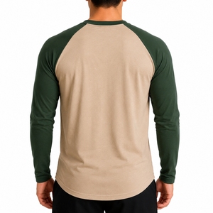 Camiseta de manga larga para hombre, estilo casual, raglán, moderna, para el día a día, estilo urbano relajado, ropa para el día a día - Product Image 2