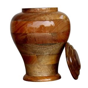 Urne en bois massif, faite à la main, écologique, grande capacité, personnalisable, boîte à souvenirs, cadeau de sympathie, urne pour mariage, Pâques - Product Image 1
