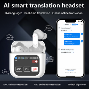 Auriculares inalámbricos de traducción inteligente de idioma AI de fábrica compatibles con 144 <span class=keywords><strong>idiomas</strong></span> equipados con auriculares de traductor de idioma de aplicación AI - Product Image 5