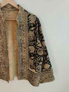 Blouson bomber réversible fait main, écologique, respirant, imprimé HD, à manches courtes, en coton et doublure TNT, coupe courte - Product Image 2