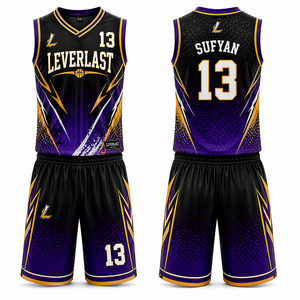 Ensemble de maillots de basket-ball sans manches personnalisés de qualité supérieure, uniforme d'équipe, design sublimé, tissu en maille respirant, personnalisé, unisexe, sport - Product Image 3