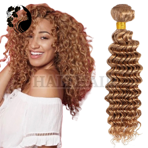 Extensiones de cabello humano Remy 100% vietnamita trama de onda profunda doble dibujado con brillo Natural y sin enredos OEM teñido disponible - Product Image 1