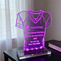 Affichage promotionnel de fête personnalisé en acrylique LED lumineux, imprimé UV, sans MOQ, pour événements d'entreprise saisonniers et festifs