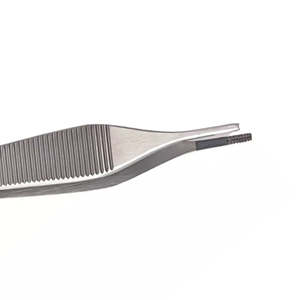 Pinzas de Disección Adson Marrones de 12 cm, Manuales, de Acero Inoxidable de Alta Calidad, Certificadas por la CE, Instrumentos Quirúrgicos Hemostáticos para Hospital - Product Image 4