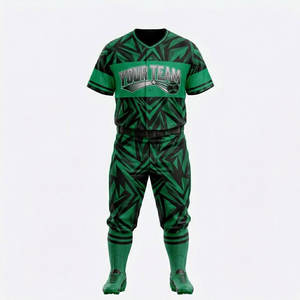 Uniformes de Béisbol Personalizados al por Mayor para Hombre, de Alta Calidad, con Nombre de Equipo, Impresión de Logotipo Personalizado, Secado Rápido, Transpirables, Cuello Redondo, 480g - Product Image 3