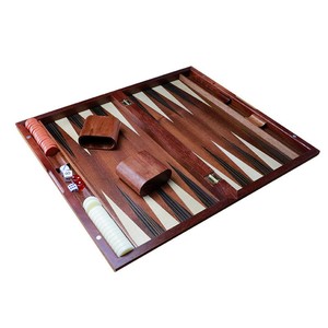 New Luxury Design Customizable Leather Eco-Friendly Durable High Quality <b>Backgammon</b> Game <b>Set</b> Folding Box Custom Logo - Product Image 3
