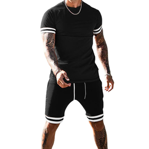 Men's Summer <b>Twin</b> <b>Set</b> New Fashion Custom Made Breathable Casual Style T-Shirt and Shorts Wholesale Price Option - Product Image 1