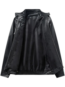 Stylish <b>Men's</b> Genuine Leather <b>Jacket</b> with Long Sleeve Latest Design High Quality Best Popular Style Leather <b>jacket</b> for <b>men</b> - Product Image 2