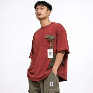 Camiseta de Punto Personalizable de Poliéster/Algodón, Corte Regular, Estilo Urbano, para Hombre, Cómoda, Transpirable y Ecológica - Product Image 1