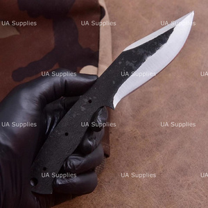 Cuchillos de caza hechos a mano con hojas de acero al carbono de punta caída, mango de madera de espiga completa, grado industrial, en bruto para fabricación de cuchillos personalizados, venta al por mayor OEM - Product Image 2