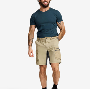Shorts cargo pour hommes 100 % polyester, fermeture éclair, taille brodée, séchage rapide, respirant, grande taille, taille mi-haute, décontracté, multi-poches - Product Image 1