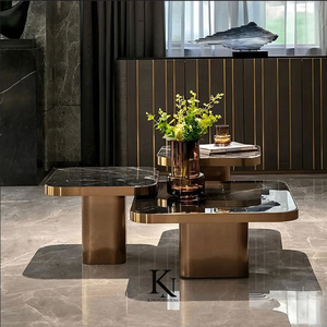 Muebles de sala de estar Precio de fábrica fácil de limpiar preservar Mesa de decoración de sala de estar de madera industrial moderna Mesa de té - Product Image 3