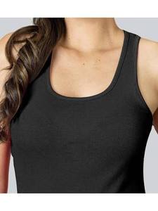 Women's Eco-Friendly Breathable Knitted Workout Tank <b>Top</b> <b>with</b> <b>Feathers</b>-Sleeveless Daily Wear for Gym - Product Image 1