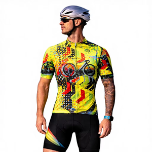 Breathable Anti-Bacterial Team Name Digital Print 100% Polyester <b>Adjustable</b> <b>Strap</b> Sleeveless Unisex Cycling Jersey OEM Supply - Product Image 1