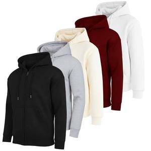 Kangaroo Pocket Adjustable <b>Hood</b> Ribbed Cuffs Quality Fabric Stylish Modern Autumn Digital Printing Men's <b>Zipped</b> <b>Hood</b> - Product Image 1