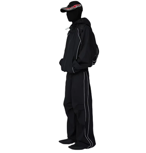 Manufacturers Custom Men Reflective Contrasting Windbreaker Nylon <b>Tracksuit</b> - Product Image 1