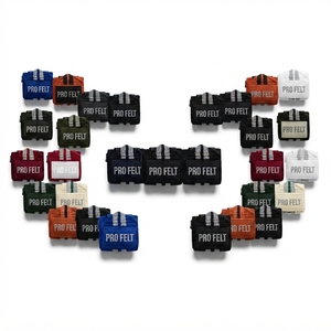 Pro Felt Bandes de poignet sur mesure, élastiques, unies, à soutien, accessoire d'entraînement pour haltérophilie, développé couché et levée olympique - Product Image 1