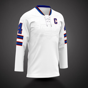 Jersey de Hockey sobre Hielo de Manga Corta, Transpirable, Sólido, Personalizado de Alta Calidad, con Logotipo Frontal Sublimado, Uniformes - Product Image 5