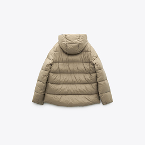Chaquetas de Invierno para Hombre de Nailon de Alta Calidad, Diseña Tu Propia Chaqueta Acolchada con Capucha y Cuello, Color Sólido, con Tu Diseño - Product Image 2