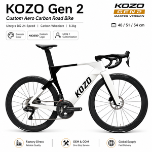 Vélo de route en carbone KOZO2 T800 Ultegra Di2 électronique 2x12, pneus 700x28C, freins à disque hydrauliques, jeu de roues 50 mm, vélo de course - Product Image 1