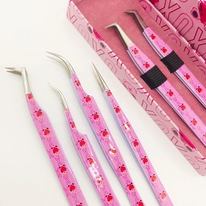 ชุดแหนบสำหรับต่อขนตาชุดทำจากสเตนเลสเนื้อแข็งออกแบบโลโก้ได้ตามต้องการ - Product Image 4