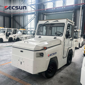 รถแทรกเตอร์ขนส่งสัมภาระดีไซน์ใหม่ รถแทรกเตอร์สัมภาระแบตเตอรี่ตะกั่วกรด 2 ตันสําหรับสนามบิน - Product Image 5