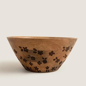 Grand saladier en bois fait main, rond, pour la cuisine et les restaurants, en promotion - Product Image 2