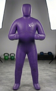 KLTW INT'L Mannequin de boxe en PVC violet, rempli, durable, semelle extérieure en caoutchouc de 2 kg, équipement d'entraînement pour la pratique des arts martiaux pour adultes - Product Image 5