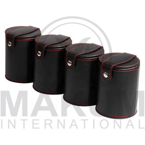 Wholesale Custom Board Game Set Original Leather Wholesale <b>Dice</b> Cup Customized Logo Leather Shaker Cup With Poker Dices - Product Image 2