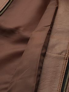 Wholesale Women's Genuine <b>Leather</b> Jacket in Brown Color <b>Leather</b> Long Length Breathable <b>Leather</b> Jackets - Product Image 5