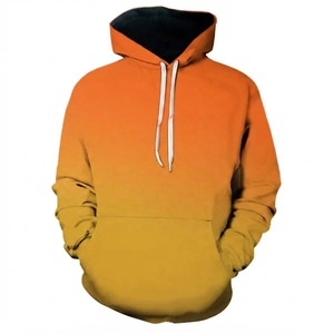 Sudadera con Capucha Unisex de Color Sólido, Corte Holgado, Informal, con Bolsillo, Estampado por Sublimación, 100% Algodón Tejido, Ropa de Otoño - Product Image 3