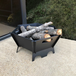 Firepit de acero de resistencia industrial hecho para quemar troncos y calor resistente a altas temperaturas para jardín para uso en exteriores - Product Image 2