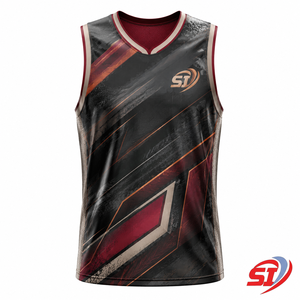 Camiseta de Baloncesto al por Mayor con Logotipo Personalizado, Malla Transpirable Sublimada, Camiseta Deportiva para Equipo, Color Grafito Ember Velocity - Product Image 1