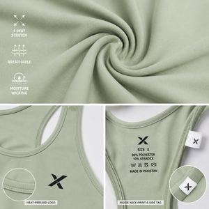 Camisetas de Tirantes Deportivas para Mujer X Sports City, Color Sólido, Tejidas, Estilo Deportivo, Secado Rápido, Largo Regular, Color de Moda OEM, Gran Venta - Product Image 3