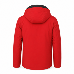 Veste de ski imperméable à capuche pour homme MANWA Rouge - Tex 220g Manteau d'hiver pour snowboard Fermeture éclair 10 000 mm - Product Image 6