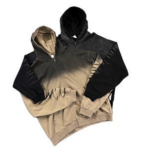 เสื้อกันหนาวมีซิปสำหรับผู้ชายผู้หญิงเสื้อมีฮู้ดโอเวอร์ไซส์ - Product Image 1