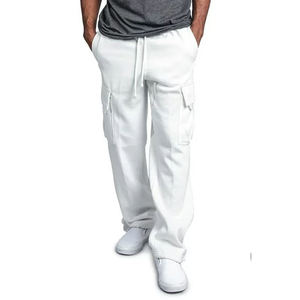 Men <b>White</b> <b>Cargo</b> Work Pants Polyester Comfortable CE Certified Breathable Holster Pockets for Workwear 2026 - Product Image 4