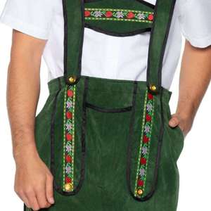 Conjunto de Lederhosen Premium para Hombre, Talla Grande, Transpirable, Traje Tradicional Alemán para Oktoberfest, Acabado a Mano - Product Image 1