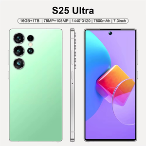 สีสันสดใส 16+1TB สำหรับสมาร์ทโฟน S25 Ultra 5G หน้าจอ 7.3 นิ้ว พร้อมปากกา S-Pen ปลดล็อคด้วย WIFI ระบบ Android S23 S24 โทรศัพท์มือถือ - Product Image 1