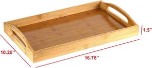 Wooden Serving Tray-Eco-Friendly <b>Rustic</b> Design for Catering & Housewarming Gifts - Product Image 2