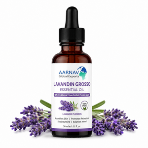 Aceite Esencial de Lavandin Grosso 100% Puro y Natural, Destilado al Vapor, Aromaterapia, Botella con Gotero de 30 ml para Todo Tipo de Piel - Product Image 1