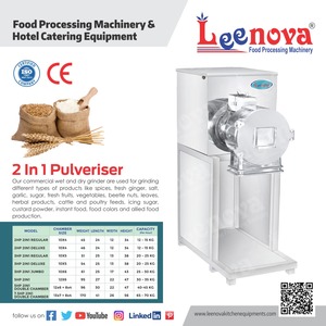 LEENOVA Fully Stainless Steel Two-in-One Grinder with Motor for Dry Goods <b>Grinding</b> 220-240V - Product Image 1