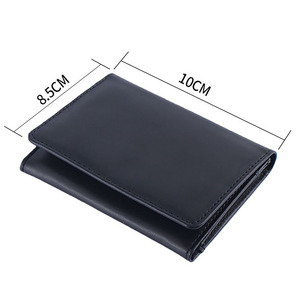 Cartera de cuero delgada premium para hombre con bloqueo RFID, tarjetero, proveedor al por mayor, calidad de exportación OEM, a la venta a un precio muy razonable. - Product Image 5